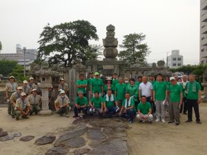 水野勝成公墓地清掃（８/８）