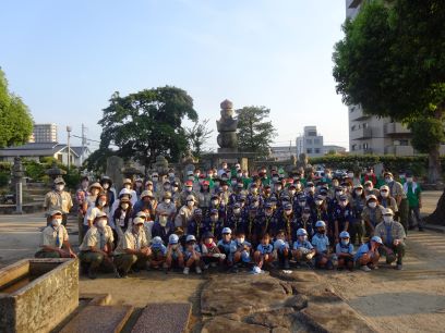 水野勝成公墓所清掃活動（8/3）